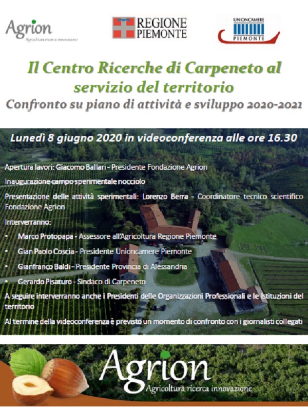 Il Centro Ricerche di Carpeneto si presenta online
