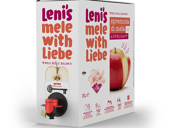 Leni's, la spremuta è confezionata nella bag in box