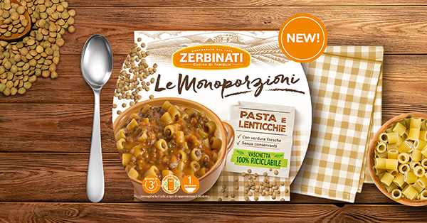 Pasta e lenticchie, la novità firmata Zerbinati