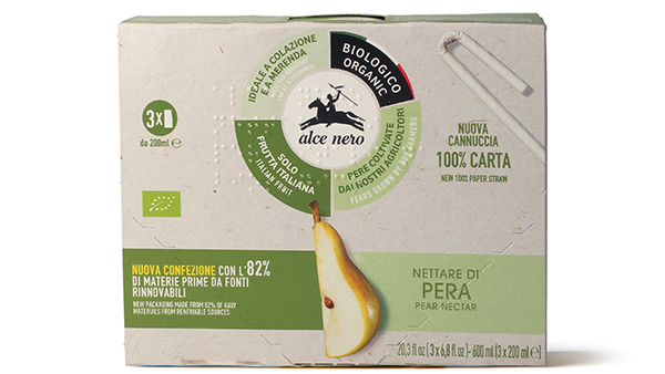 Alce Nero, nettari più sostenibili con la cannuccia in carta