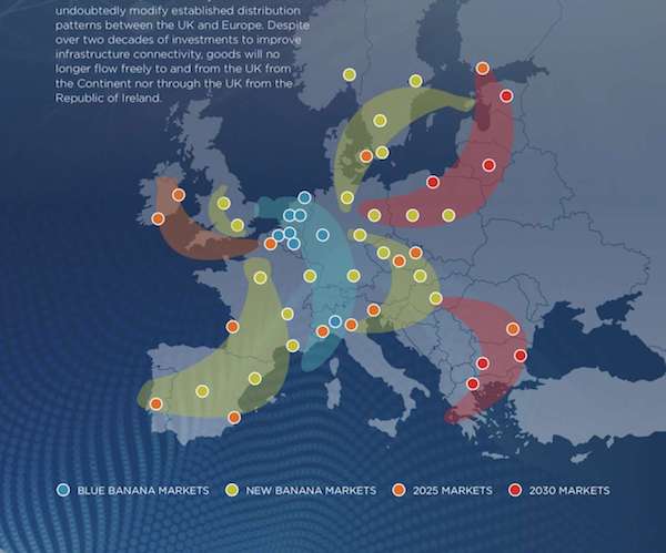 Trasporto merci, una «banana blu» per l'Italia 