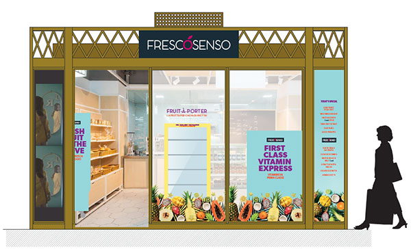 Fresco Senso va in stazione con due temporary store