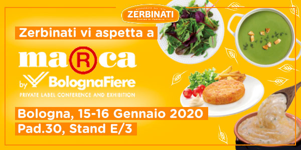 Le zuppe e i burger vegetali di Zerbinati arrivano a Marca