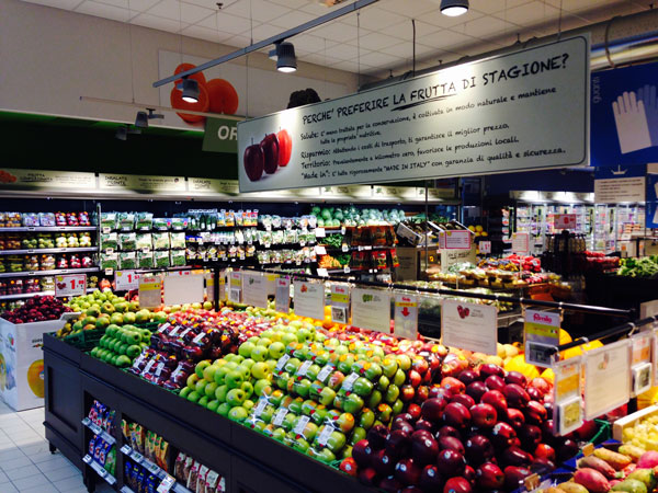 Famila Catania reparto ortofrutta