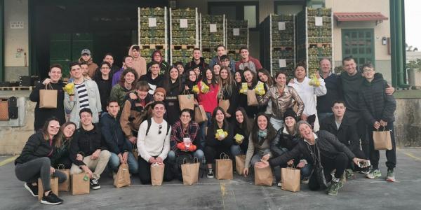 Gli studenti dell'agrario in visita al Gruppo Villari