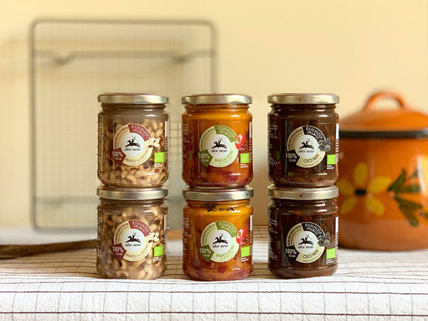 Legumi lessati e ricettati, la novità di Alce Nero