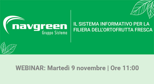 Software per l'ortofrutta, un webinar sugli ultimi sviluppi