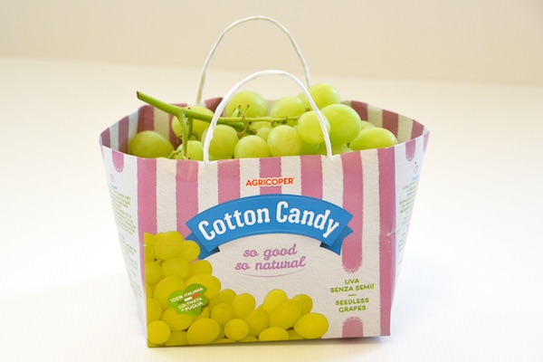 nuova shopper bag in carta per uva Cotton Candy