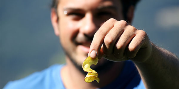 Le chips di patate al gusto delle Alpi 