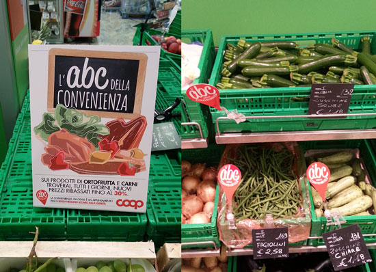 coop promozione ABC ortofrutta e carne