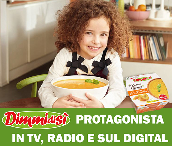 DimmidiSì, le zuppe protagoniste in tv, radio e sul digital