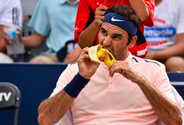 Frutta e verdura, pasta e gelato: la dieta di Federer