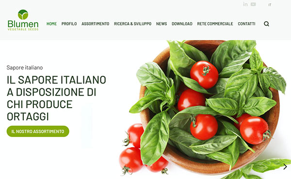 E’ on-line il sito web di Blumen Vegetable Seeds 