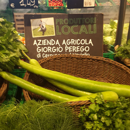 Un esempio di prodotti locali. Azienda agricola di Cernusco sul Naviglio