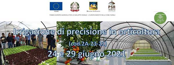 Orticoltura, un corso sull'irrigazione di precisione