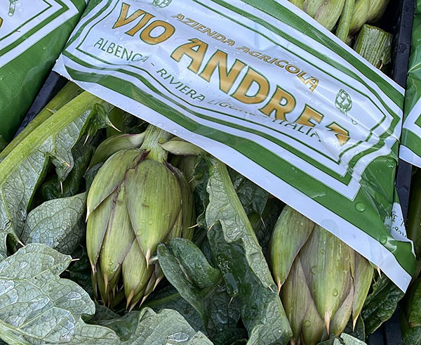Carciofi liguri, prezzi fino a 2,30 euro