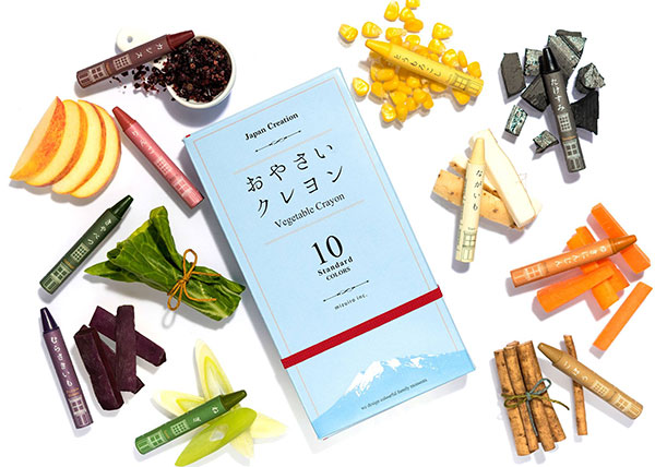 Dagli scarti della frutta nascono i pastelli colorati