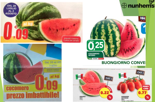 Pressione promozionale su angurie